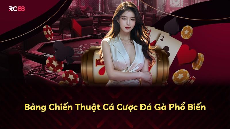Bảng Chiến Thuật Cá Cược Đá Gà Phổ Biến